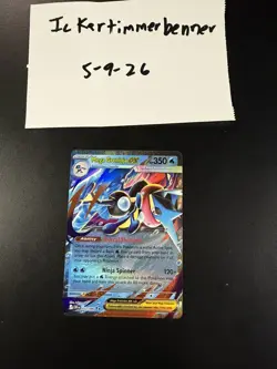 Mega Greninja ex Pokemon Chaos Rising 022/083 English NM In hand - Image 1