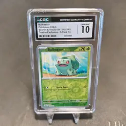 Bulbasaur 001/165 Reverse Cosmos Holo Costco Exclusive CGC 10 Pokemon - Image 1
