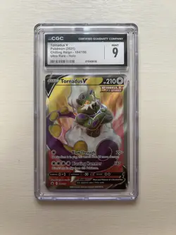 *MINT* Tornadus V Pokemon TCG 2021 Chilling Reign 184/198 CGC 9 - Image 1