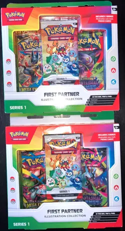 LOT OF 2 Pokemon First Partner Illustration Collection Series 1 NEW Sealed Boxes - Image 1
