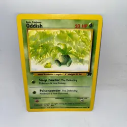 Oddish 63/82 Common Team Rocket Pokemon Unlimited Lightly Played - Image 1
