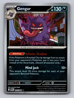 Gengar 050/088 Rare Perfect Order Pokemon Reverse Holo NM - Image 1