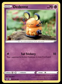 Dedenne 077/185 Common Vivid Voltage Pokemon Lightly Played - Image 1