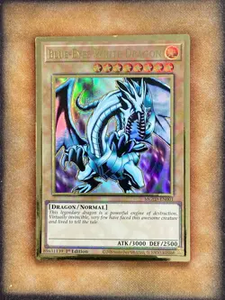 Yugioh Blue-Eyes White Dragon MGED-EN001 Gold Rare 1st Ed NM - Image 1