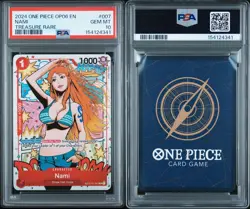 One Piece PSA 10 Nami Treasure Rare 2024 ST01-007 OP06 English - Image 2