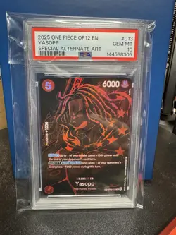 2025 One Piece Legacy Of The Master OP12 Yasopp Special Alt Art PSA 10 - Image 1