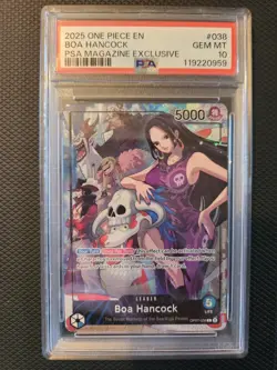 2025 One Piece PSA Magazine Exclusive Boa Hancock #OP07-038 PSA 10 GEM MINT - Image 1