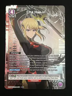 Cha Hae-in SR* UE17BT SLG-1-011 Union Arena Solo Leveling Card Game Super Rare - Image 1