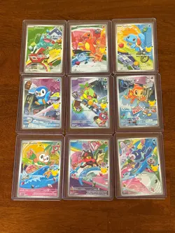 Pokemon 2026 First Partner Illustration Collection Series 1 Promo set (9 cards) - Image 1