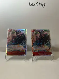 Bandai One Piece Card Game Roronoa Zoro EB01-007 Foil Alt Art Lot 2 EN - Image 1