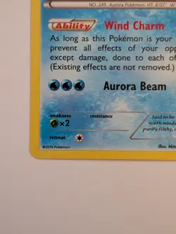 Pokemon TCG Suicune Holo Rare Card Breakpoint 30/122 MP - Image 4