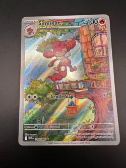 Pokemon TCG Simisear Card 100/086 White Flare S&V IR - Image 1