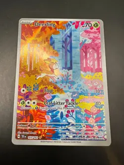 Pokemon Deerling 165/162 Scarlet & Violet Temporal Forces Holo TCG Card - Image 1