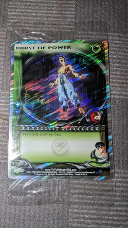 2003 Yu Yu Hakusho Ghost Files Foil Burst of Power TCG Card Ungraded SIP RARE - Image 4