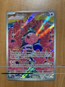 Pokemon Paldea Evolved Flamingo Illustration Rare Holo Card 227/193 TCG NM - Image 1