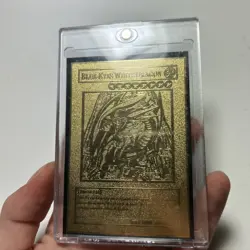 YUGIOH TCG Blue-eyes white dragon CUSTOM COLLECTIBLE GOLD METAL CARD - Image 3