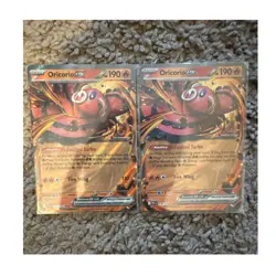 Pokemon TCG Oricorio EX Card Lot 018/094 PL1 Holo Nintendo x2 English - Image 1