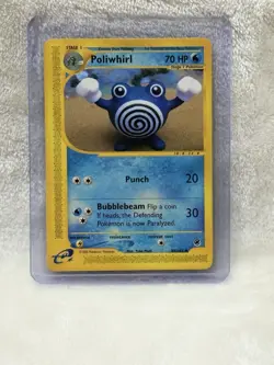 Poliwhirl 89/165 Expedition E-Series Non-Holo Pokemon Card Light LP - Image 1
