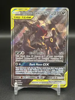 Pokemon Umbreon & Darkrai GX Tag Team SM241 Promo Holo Card EXCELLENT - Image 1