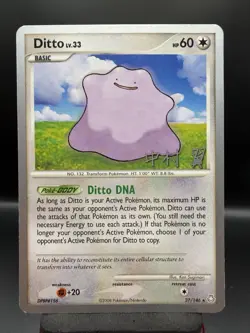 Pokemon Ditto 27/146 World Championship Deck 2009 Crowned Tiger Rare Card LP - Image 1