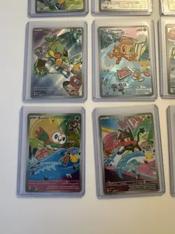 Pokemon 2026 First Partner Illustration Collection Series 1 Promo Set (9 Cards) - Image 4