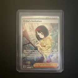 Erikas Invitation 203/165 Pokemon TCG Scarlet and Violet 151 Sir Hyper Rare Card - Image 1