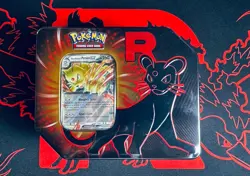 Pokemon TCG: Team Rocket Tin - Persian (5 Packs, Promo Card) - Image 1