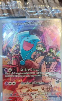 Team Rocket's Wobbuffet 203 Sv: Scarlet & Violet Promo Cards Holo Sealed - Image 1