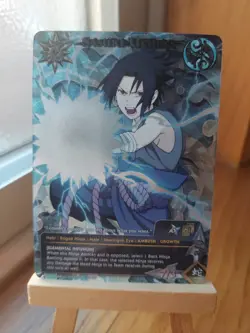 Naruto CCG Sasuke Uchiha Foil Promo Card Shonen Jump Magazine PR 068 MINT - Image 1