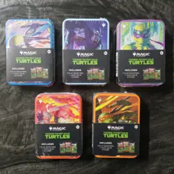 Magic The Gathering Teenage Mutant Ninja Turtles Mini Tin Set Of 5 - TMNT 🐢 - Image 1
