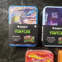 Magic The Gathering Teenage Mutant Ninja Turtles Mini Tin Set Of 5 - TMNT 🐢 - Image 2