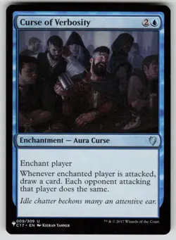 Curse of Verbosity Uncommon The List Reprints 009/309 MTG Near Mint 2020 - Image 1