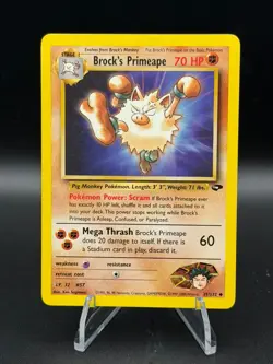 Brock's Primeape 35/132 Gym Challenge Regular - LP - Pokemon TCG - SKUA090 - Image 1