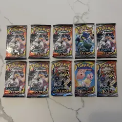 Pokemon Cosmic Eclipse Booster Packs x10 Full Art Set New Factory Sealed 820650805899 - Image 1