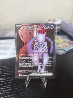 Team Rockets Mewtwo EX 213/182 Ultra Rare Destined Rivals Pokemon TCG NM - Image 1