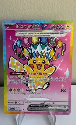 Pokemon Pikachu EX 277/217 SIR Ascended Heroes NM/M - Image 1