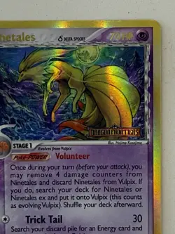 Pokemon TCG Ninetales Delta Species 8/101 Dragon Frontiers Reverse Holo Stamp - Image 3