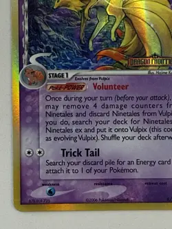 Pokemon TCG Ninetales Delta Species 8/101 Dragon Frontiers Reverse Holo Stamp - Image 5