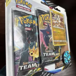 (403265) Pokemon Sun & Moon Team Up Ultra Necrozma 3-Pack Blister Factory Sealed - Image 3