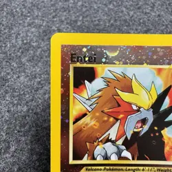 Entei 34 Black Star Reverse Holo Rare Promo Pokemon Card Swirl - Image 2