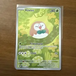 Pokemon Rowlet 090/088 Perfect Order Illustration Rare NM - Image 1