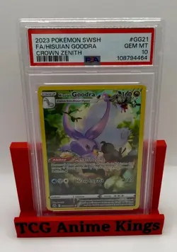 2023 Pokemon Crown Zenith GG21 Full Art PSA 10 Hisuian Goodra - Image 1