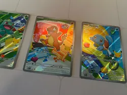 Pokemon First Partner Illustration Collection Series 1 Kanto Gen 1 Starters Set - Image 5