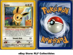 2002 Pokemon, Neo Discovery, #38/75 Eevee, Uncommon (b) - Image 1