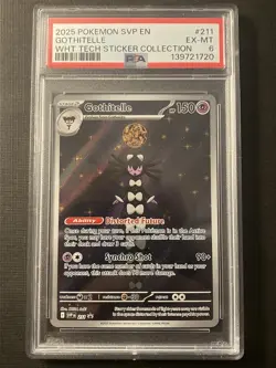 Gothitelle #211 Pokemon Scarlet & Violet White Flare 2025 PSA 6 EX-MT - Image 1