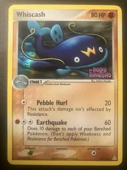 Whiscash 55/110 Pokemon EX Holon Phantoms 2006 Reverse Holo Stamped LP - Image 1
