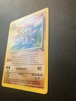 Graveler Georok 37/62 Pokemon Fossil Unlimited GERMAN LP - Image 2