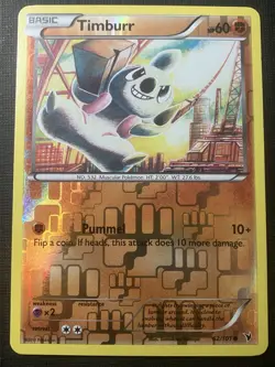 Timburr 62/101 Pokemon Black & White Noble Victories 2011 Reverse Holo Uncommon - Image 1