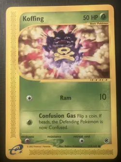 Koffing 114/165 Pokemon Expedition 2002 Common LP - Image 1