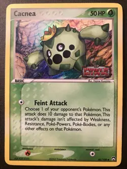 Cacnea 46/108 Pokemon EX Power Keepers 2007 Reverse Holo Stamped LP - Image 1